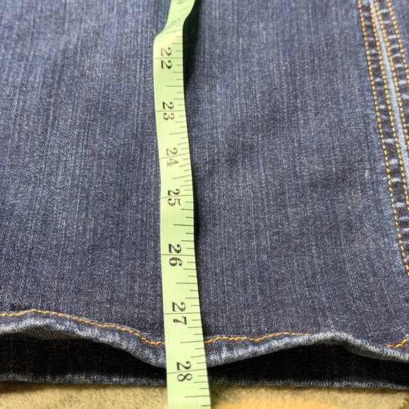 7 For All Mankind Dark Blue Denim Skirt - Picture 7 of 7